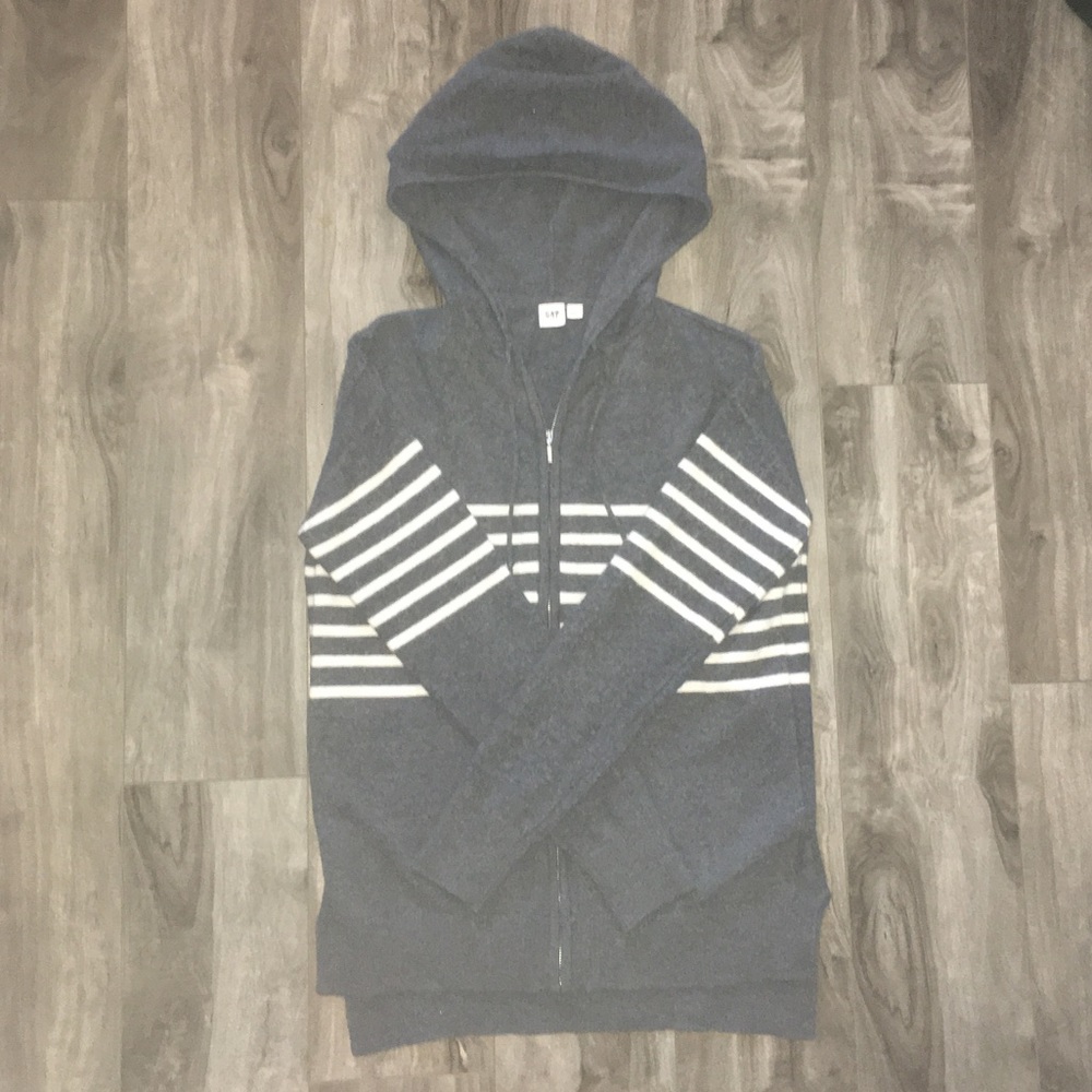 Gap Hooded Zip Up Sweater